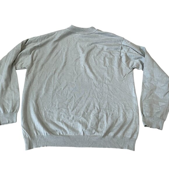 Tommy Bahama Sweater Men's Size Large Silk Blend Tea Green Vacation Travel Beach - Picture 5 of 5